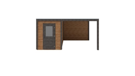 Abri de jardin en bois Luma 5.06x3.09m - 15.64m2 - Ep. 28mm - Traité