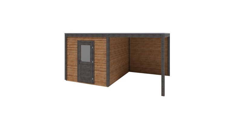 Abri de jardin en bois Nexa 5.06x3.09m - 15.64m2 - Ep. 28mm - Traité