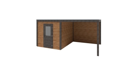 Abri de jardin en bois Nexa 5.56x3.09m - 17.18m2 - Ep. 28mm - Traité