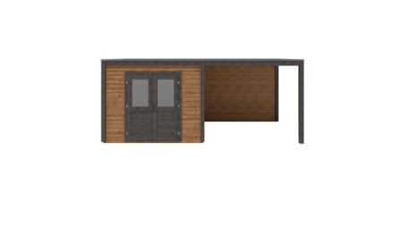Abri de jardin en bois Sora 6.06x2.59m - 15.7m2 - Ep. 28mm - Traité