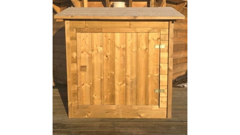Armoire de jardin en bois -1.2x0.89 m - H.1.13 m - imprégné