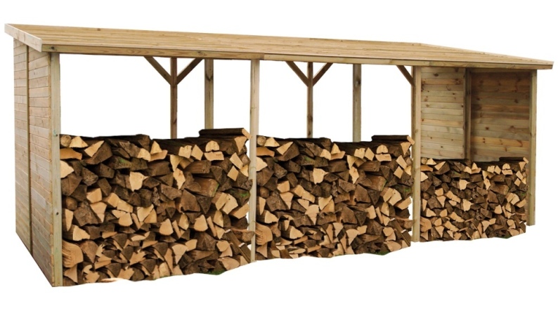 Bûcher 20 m3 - 5.2x2 m - H.2.06 m - Traité