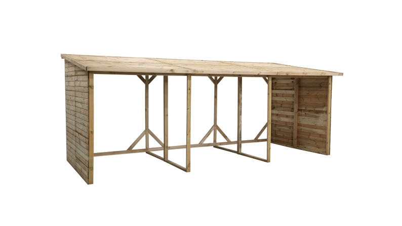 Bûcher 20 m3 - 5.2x2 m - H.2.06 m - Traité