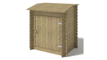 Armoire de jardin en bois -1.2x0.89 m - H.1.26 m - imprégné