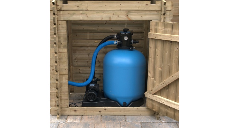 Armoire de jardin en bois -1.2x0.89 m - H.1.26 m - imprégné