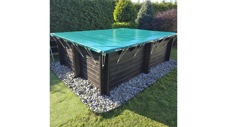 Bâche d'hiver  6.26 x 3.01 m pour piscine BAS7307