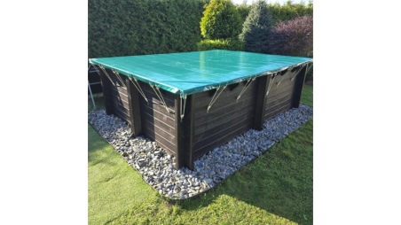 Bâche d'hiver  6.26 x 3.01 m pour piscine BAS7307