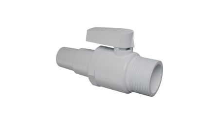 Vanne à bille unidirectionnelle pour piscine Ø38 mm