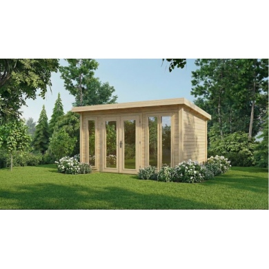 Abri de jardin en bois Kira 4,04x3,09m - 12m2 - Ep. 34mm