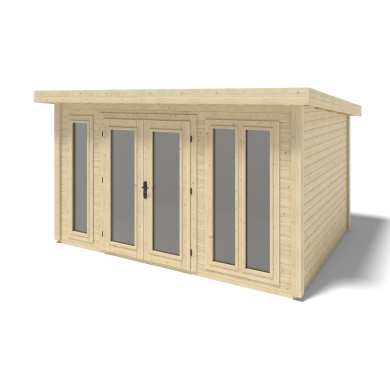 Abri de jardin en bois Kira 4,04x3,09m - 12m2 - Ep. 34mm 2