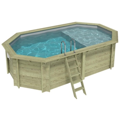 Liner 0.75 mm, gris clair, pour piscine NEMO avec plage immergée BAS7304 2
