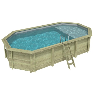 Liner 0.75 mm, gris clair, pour piscine NEMO avec plage immergée BAS7305 2