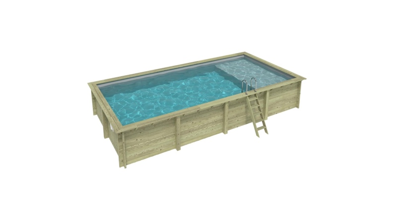 Liner 0.75 mm, gris clair, pour piscine AQUA avec plage immergée BAS7309