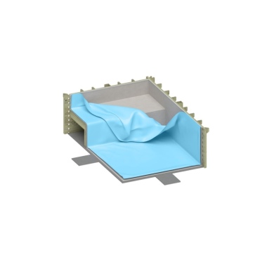 Liner 0.75 mm, bleu pâle, pour piscine NEMO avec plage immergée BAS7302