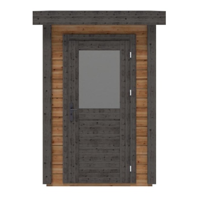 Abri de jardin en bois Mira 1.59x1.59m - 2.53m2 - Ep. 28mm - Traité 2