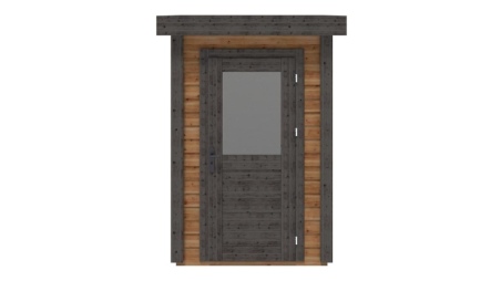 Abri de jardin en bois Mira 1.59x1.59m - 2.53m2 - Ep. 28mm - Traité