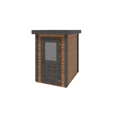 Abri de jardin en bois Mira 1.59x2.09m - 3.32m2 - Ep. 28mm - Traité