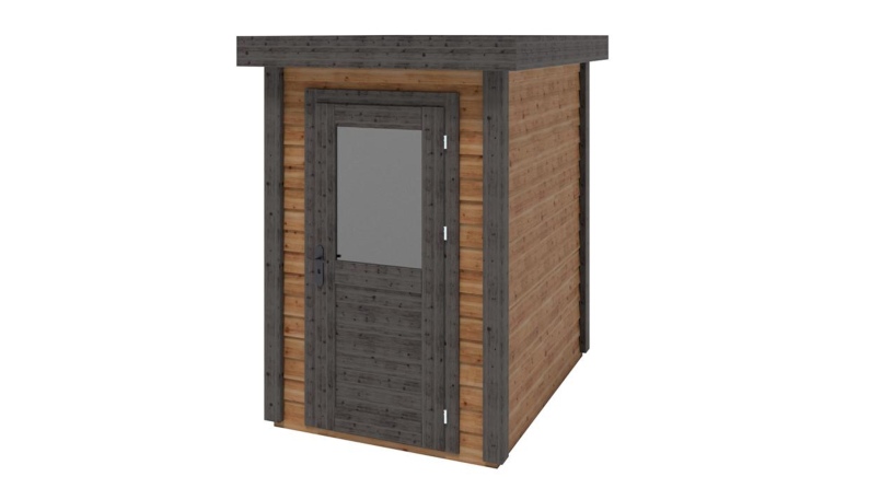 Abri de jardin en bois Mira 1.59x2.09m - 3.32m2 - Ep. 28mm - Traité