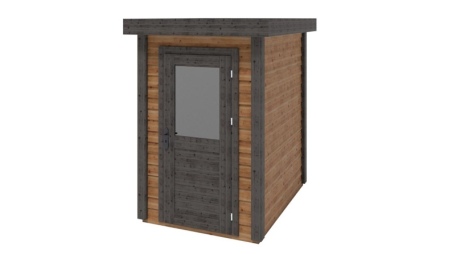 Abri de jardin en bois Mira 1.59x2.09m - 3.32m2 - Ep. 28mm - Traité