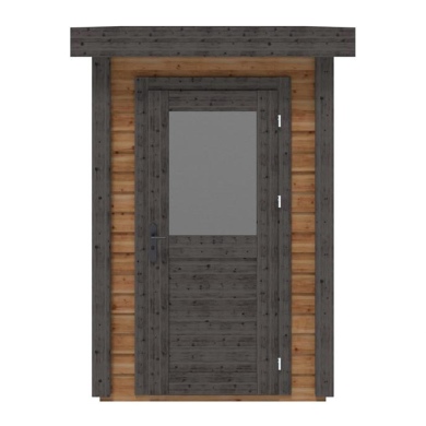 Abri de jardin en bois Mira 1.59x2.59m - 4.11m2 - Ep. 28mm - Traité 2