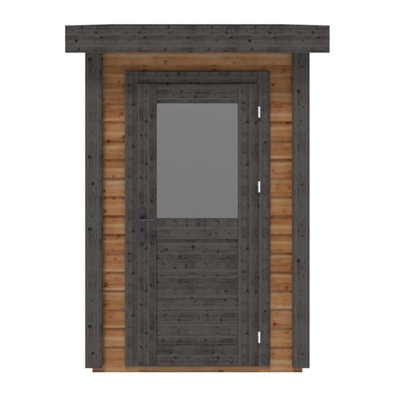 Abri de jardin en bois Mira 1.59x2.59m - 4.11m2 - Ep. 28mm - Traité