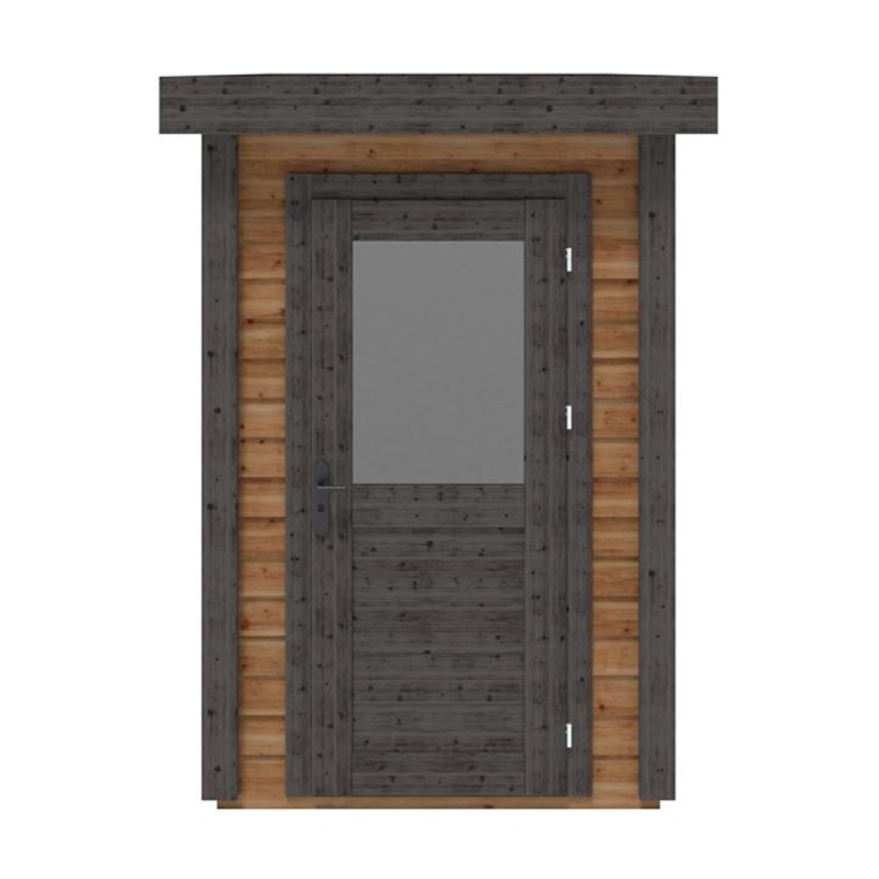 Abri de jardin en bois Mira 1.59x3.09m - 4.91m2 - Ep. 28mm - Traité