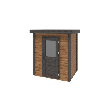 Abri de jardin en bois Vala 2.09x1.59m - 3.32m2 - Ep. 28mm - Traité