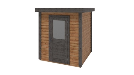 Abri de jardin en bois Vala 2.09x2.09m - 4.37m2 - Ep. 28mm - Traité