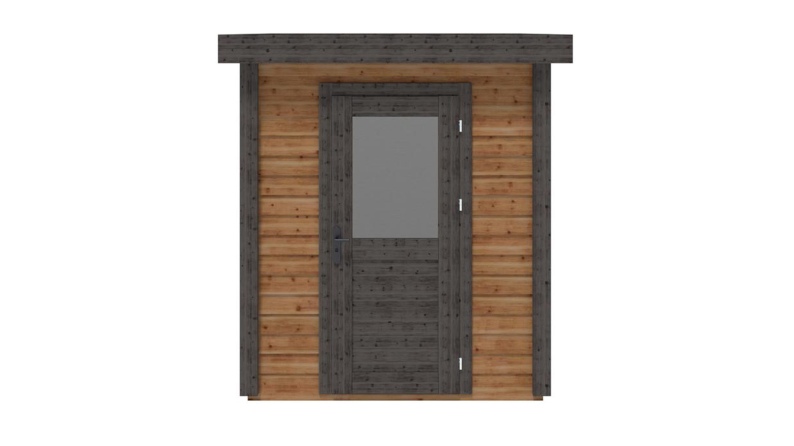 Abri de jardin en bois Vala 2.09x2.09m - 4.37m2 - Ep. 28mm - Traité
