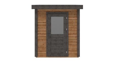 Abri de jardin en bois Vala 2.09x2.09m - 4.37m2 - Ep. 28mm - Traité