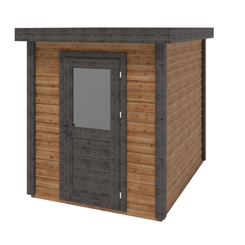 Abri de jardin en bois Vala 2.09x2.59m - 5.41m2 - Ep. 28mm - Traité