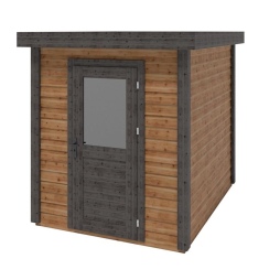 Abri de jardin en bois Vala 2.09x2.59m - 5.41m2 - Ep. 28mm - Traité
