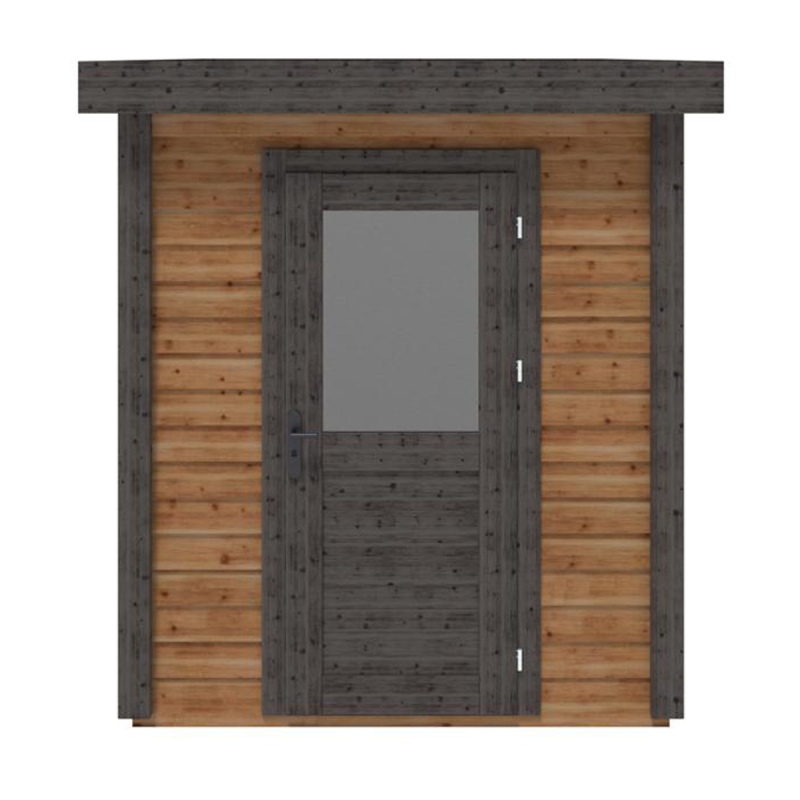 Abri de jardin en bois Vala 2.09x3.09m - 6.46m2 - Ep. 28mm - Traité