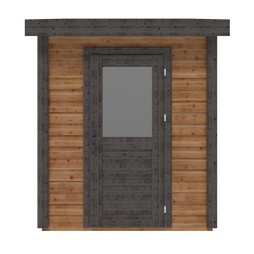Abri de jardin en bois Vala 2.09x3.09m - 6.46m2 - Ep. 28mm - Traité