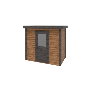 Abri de jardin en bois Rava 2.59x1.59m - 4.12m2 - Ep. 28mm - Traité