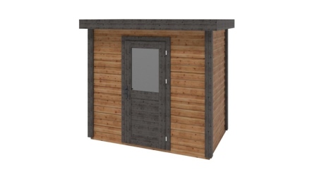 Abri de jardin en bois Rava 2.59x1.59m - 4.12m2 - Ep. 28mm - Traité