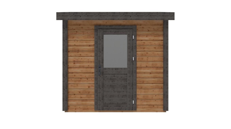 Abri de jardin en bois Rava 2.59x1.59m - 4.12m2 - Ep. 28mm - Traité