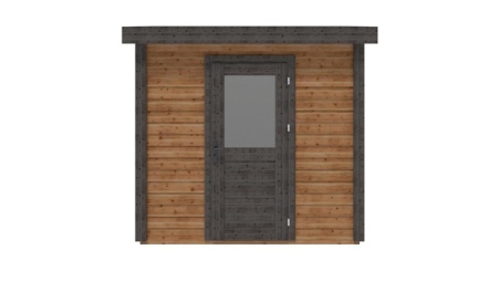 Abri de jardin en bois Rava 2.59x1.59m - 4.12m2 - Ep. 28mm - Traité