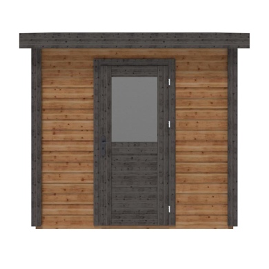 Abri de jardin en bois Rava 2.59x2.09m - 5.41m2 - Ep. 28mm - Traité 2