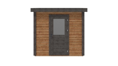 Abri de jardin en bois Rava 2.59x2.09m - 5.41m2 - Ep. 28mm - Traité