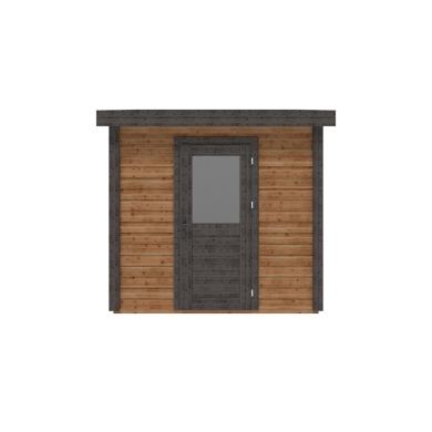 Abri de jardin en bois Rava 2.59x2.59m - 6.71m2 - Ep. 28mm - Traité 2