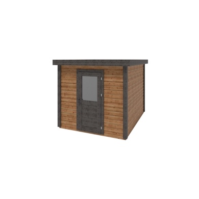 Abri de jardin en bois Rava 2.59x3.09m - 8m2 - Ep. 28mm - Traité