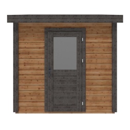 Abri de jardin en bois Rava 2.59x3.09m - 8m2 - Ep. 28mm - Traité