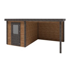 Abri de jardin en bois Vala 5.06x3.09m - 15.63m2 - Ep. 28mm - Traité