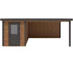 Abri de jardin en bois Vala 6.06x3.09m - 18.72m2 - Ep. 28mm - Traité