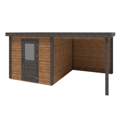 Abri de jardin en bois Rava 5.06x3.09m - 15.63m2 - Ep. 28mm - Traité