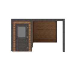 Abri de jardin en bois Veya 4.06x2.59m - 10.52m2 - Ep. 28mm - Traité