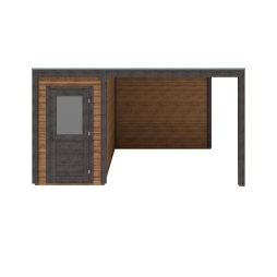 Abri de jardin en bois Veya 4.56x3.09m - 14.09m2 - Ep. 28mm - Traité