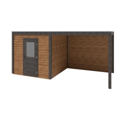 Abri de jardin en bois Nexa 5.56x2.59m - 14.4m2 - Ep. 28mm - Traité