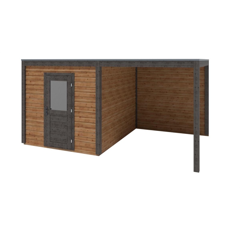 Abri de jardin en bois Nexa 5.06x3.09m - 15.64m2 - Ep. 28mm - Traité